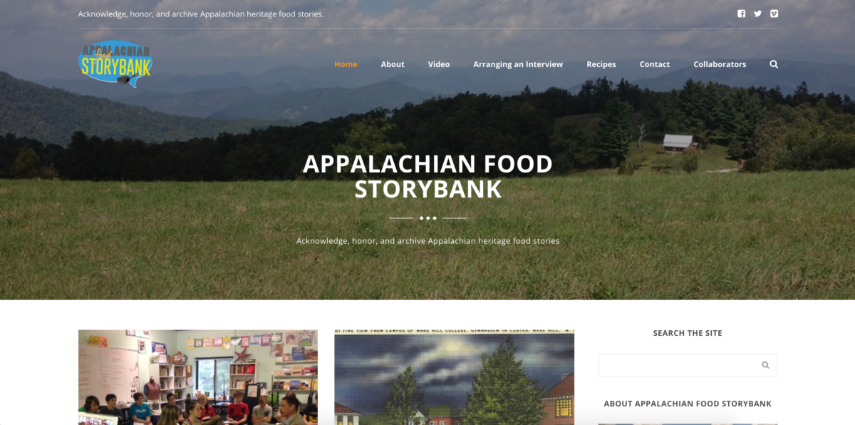 Appalachian Food Storybank Site